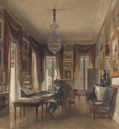 The Study of King Louis-Philippe at Neuilly by James Roberts